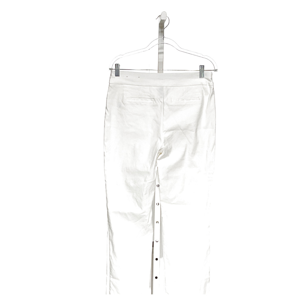 Chico's White Cotton Straight Leg Pants - Size 0R - Picture 2 of 4